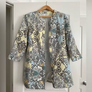 Appleseed’s Printed Jacket Coat Tea Swing Mod Floral